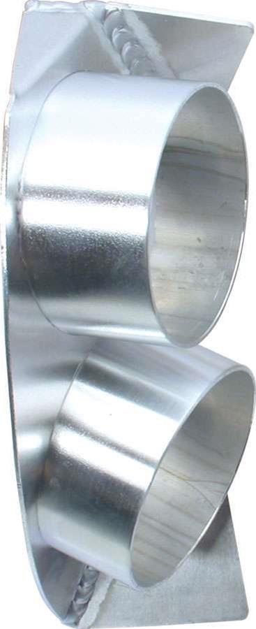 Allstar Performance Brake Cooling Ducts ALL42113 Spindle Duct, Right Hand, Dual 3 in Inlet, Aluminum, Each