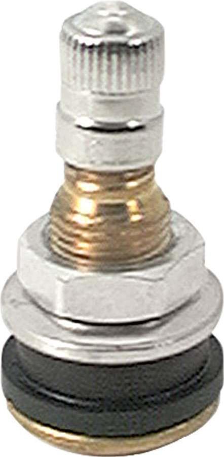 Allstar Performance Brass Valve Stems ALL44134 Stem, Short, Brass/Stainless Steel, Bolt-On, Stems, Caps, Each