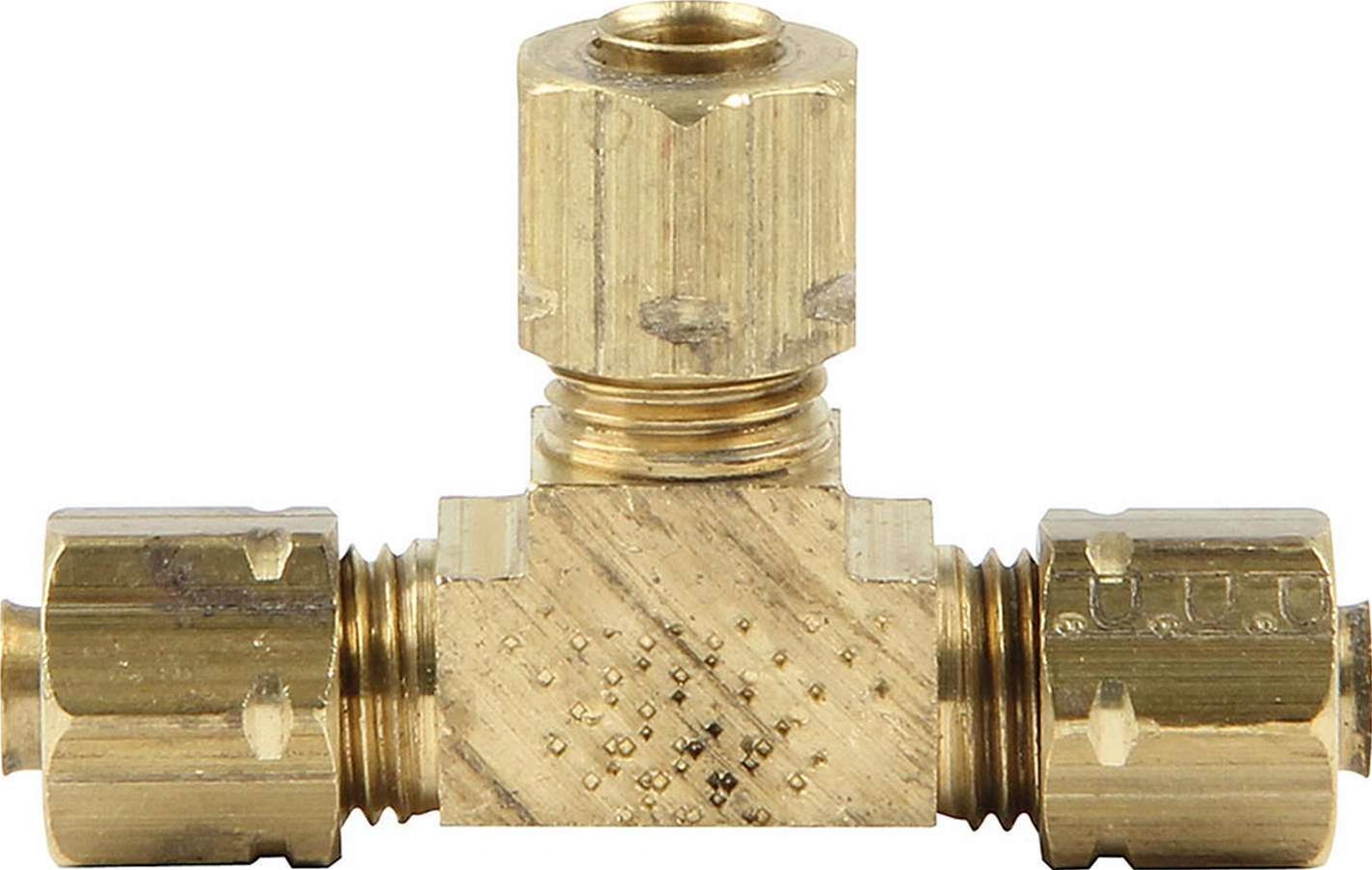 Allstar Performance Brake Fittings ALL48035 Fitting, Tee, Brass, Natural, 3/16 in. Male, Each