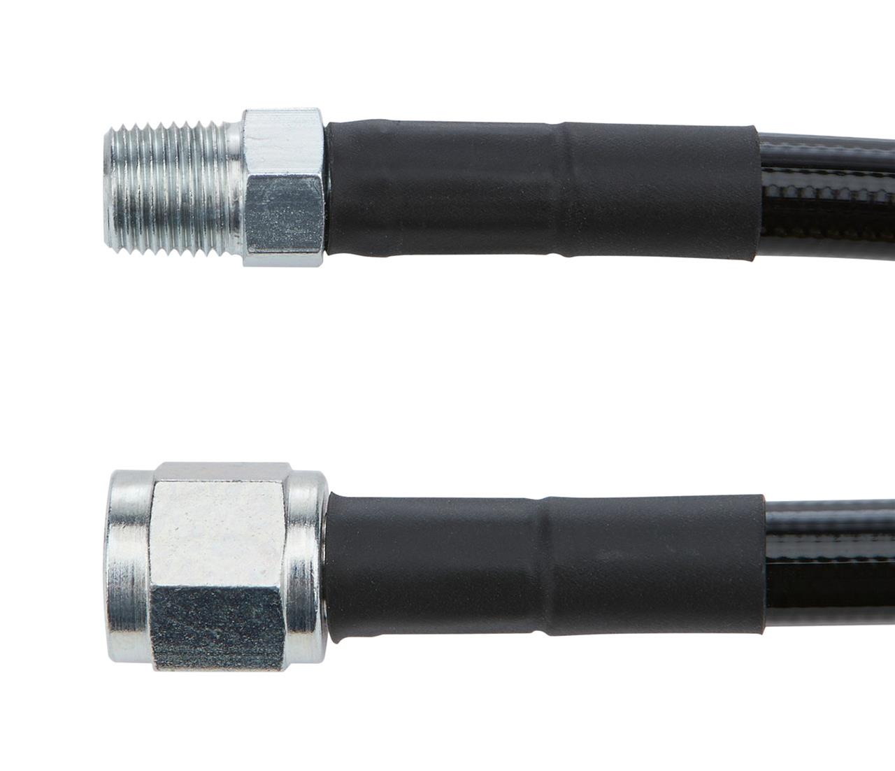 Allstar Performance AN Hose Assemblies ALL48445-21 #4 Coated Braided Line -4 Straight / 1/8" NPT Steel Ends 21"