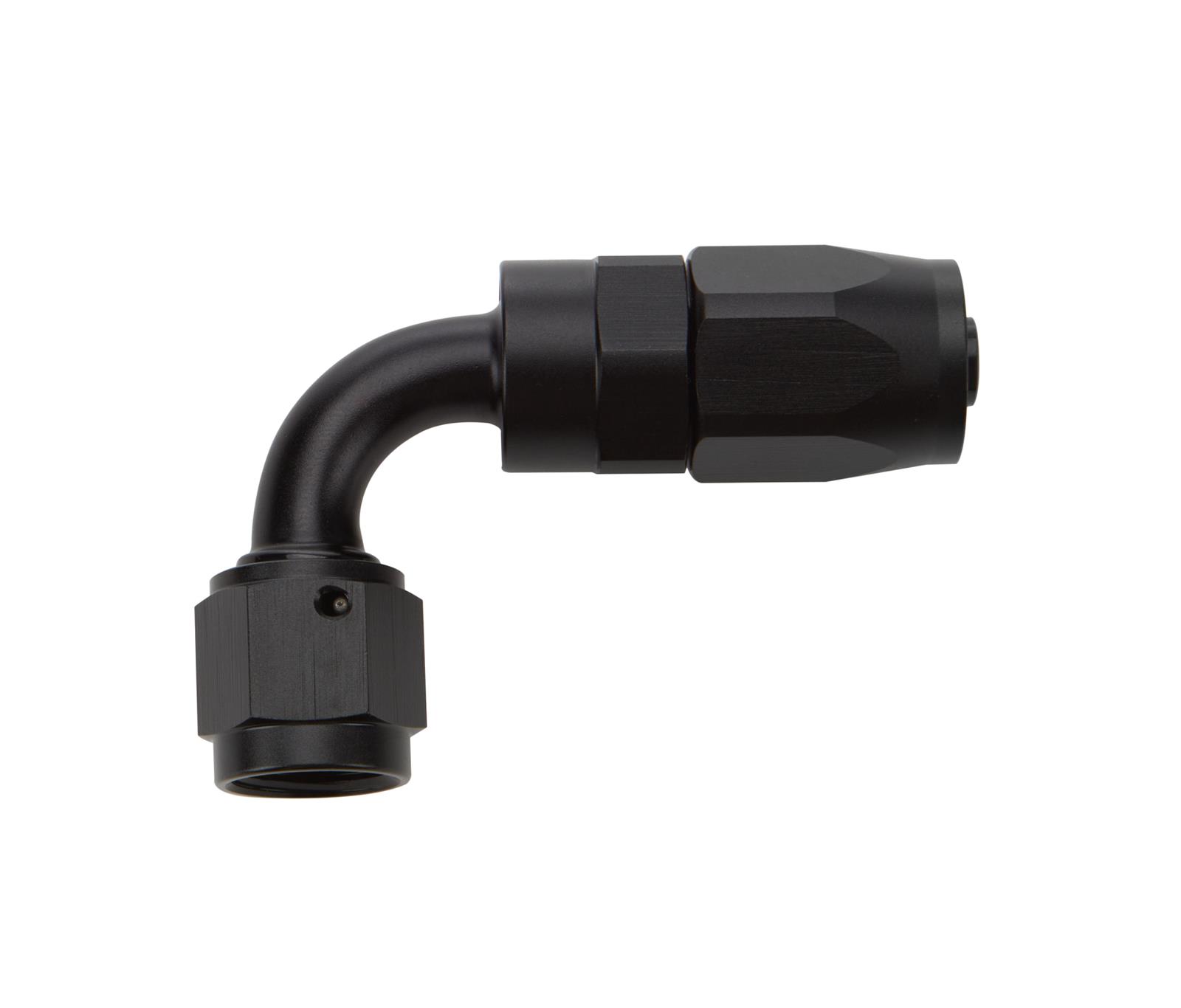 Allstar Performance Hose Ends ALL49352 Fitting, End, 90 Degree, -6 AN to -6 AN Female, Aluminum, Black, Each