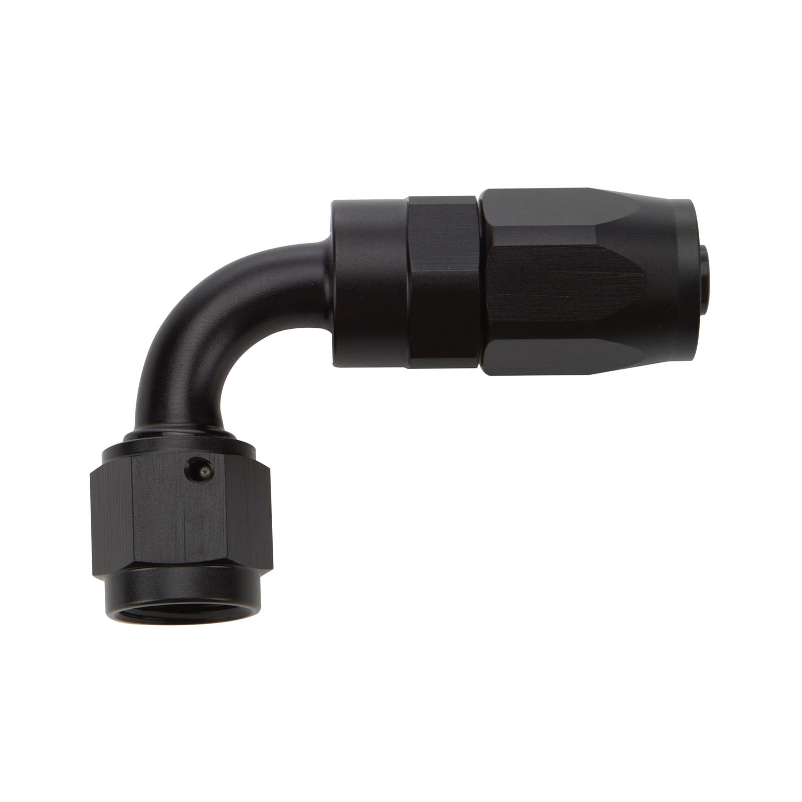 Allstar Performance Hose Ends ALL49353 Fitting, End, 90 Degree, -8 AN to -8 AN Female, Aluminum, Black, Each