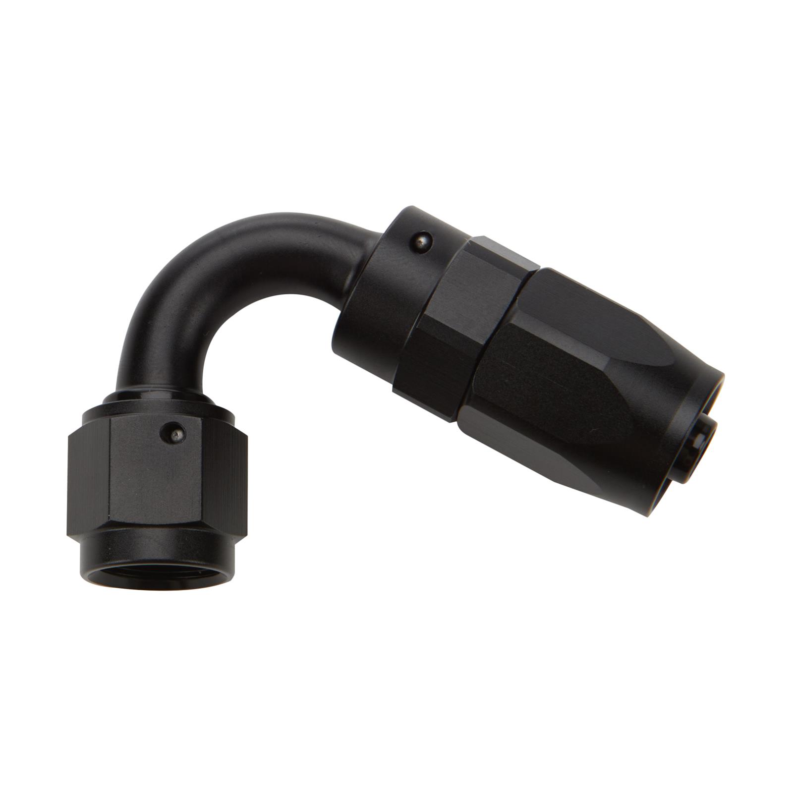 Allstar Performance Hose Ends ALL49364 Fitting, End, 120 Degree, -10 AN to -10 AN Female, Aluminum, Black, Each
