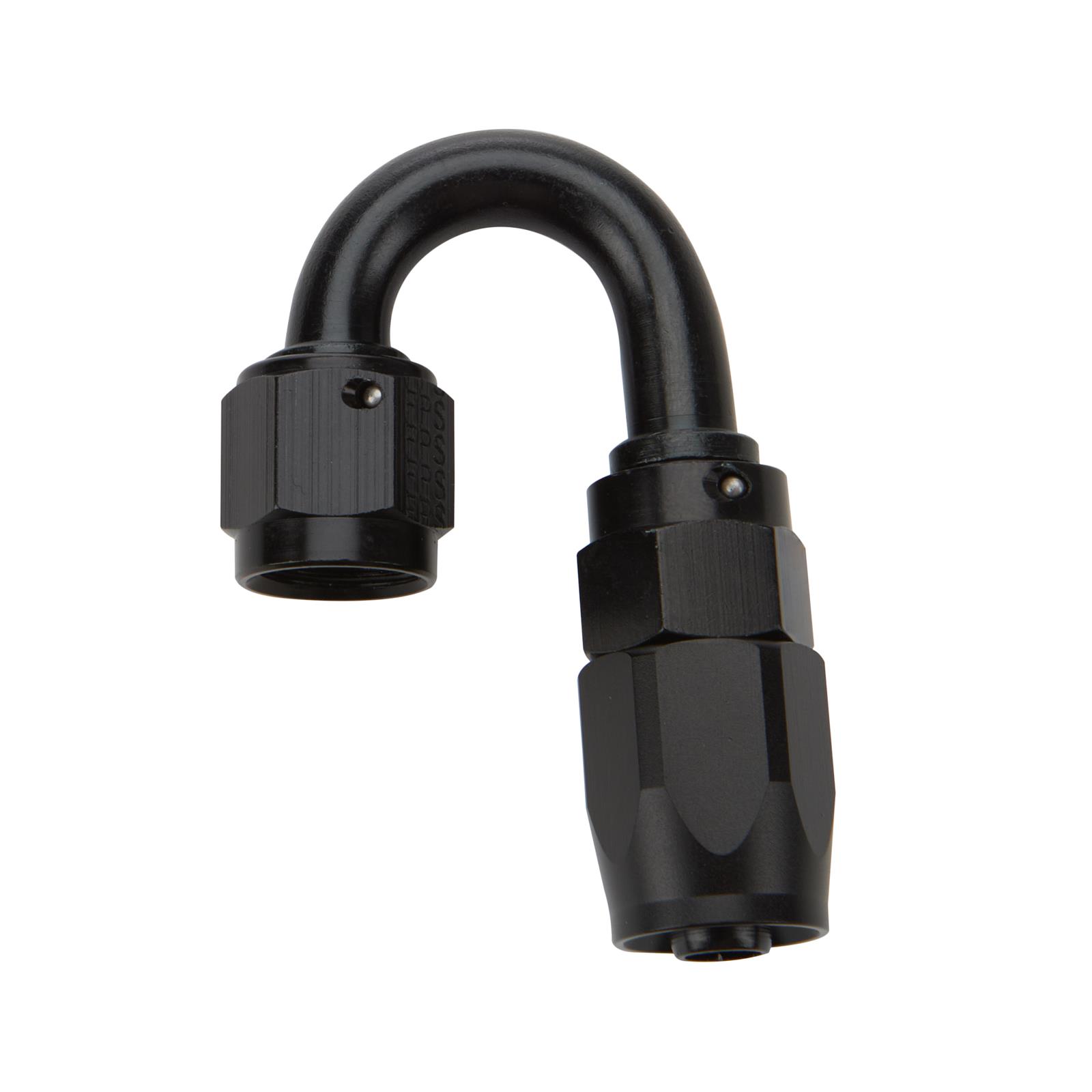 Allstar Performance Hose Ends ALL49386 Fitting, End, 180 Degree, -16 AN to -16 AN Female, Aluminum, Black, Each