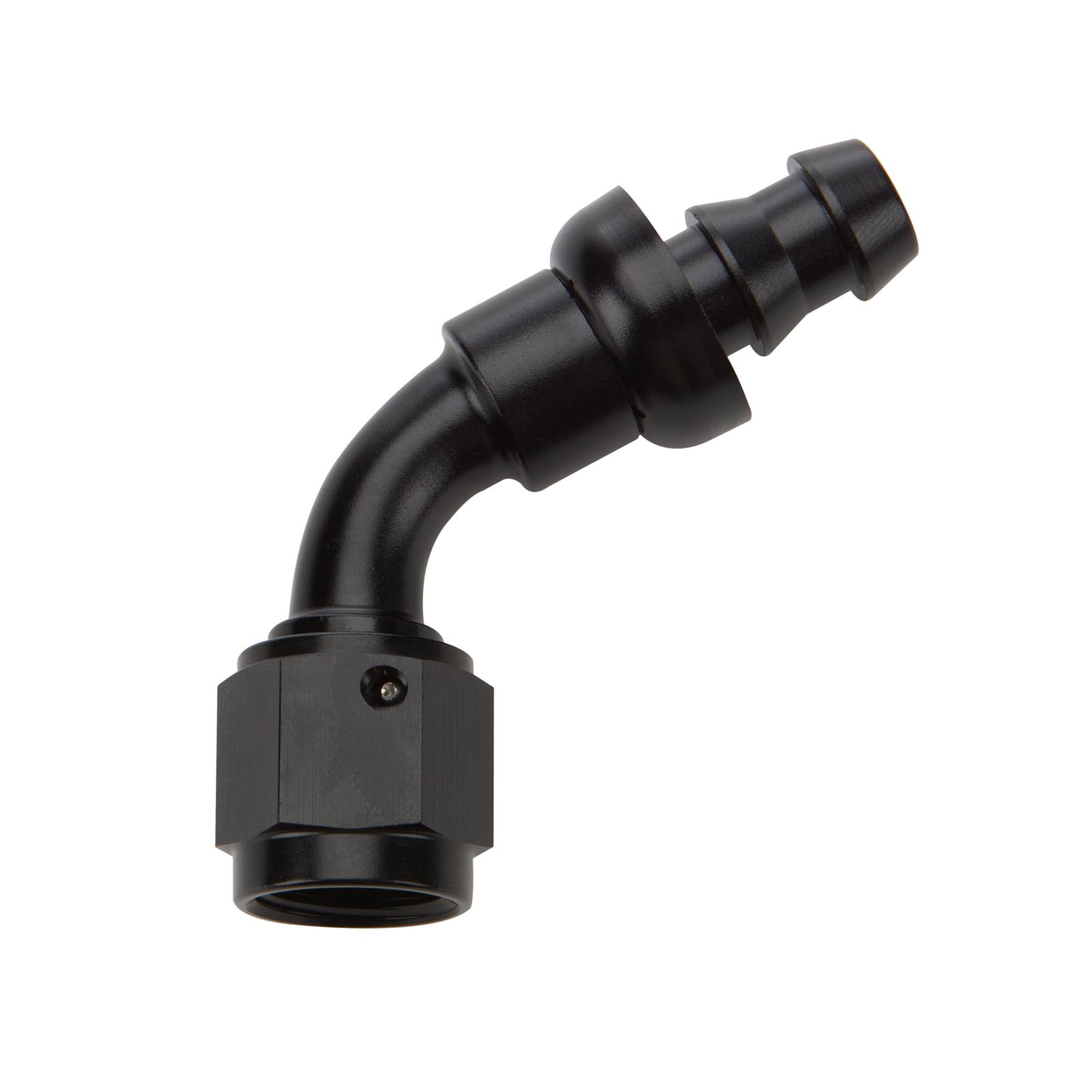 Allstar Performance Hose Ends ALL49446 End Pushlock Black Aluminum 60 Deg Elbow -16
