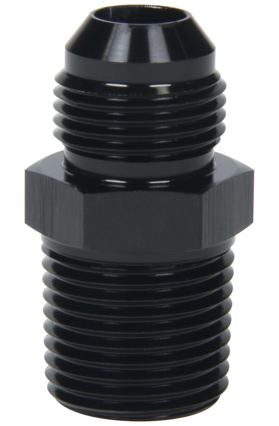 Allstar Performance AN to NPT Adapter Fittings ALL49513 Fitting, Adapter, NPT, Straight, Aluminum, Black Anodized, -8 AN, Male 3/8 in. NPT, Each