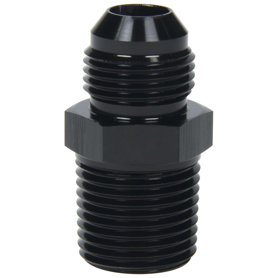 Allstar Performance AN to NPT Adapter Fittings ALL49514 Fitting, Adapter, NPT, Straight, Aluminum, Black Anodized, -8 AN, Male 1/2 in. NPT, Each