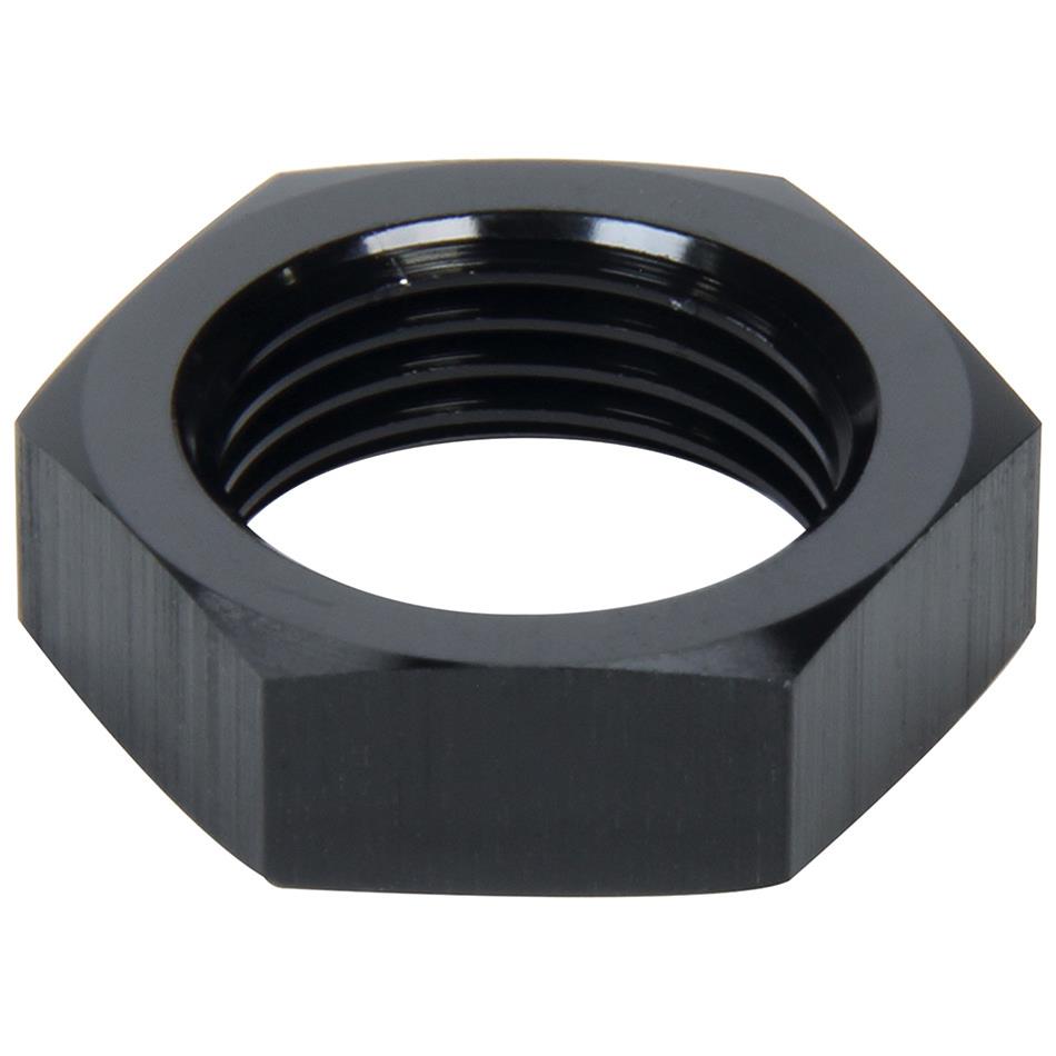 Allstar Performance Bulkhead Nuts ALL49603 Hardware, Nuts, Aluminum, Black Anodized, -8 AN, Female Threads, Each