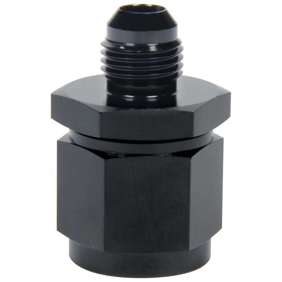 Allstar Performance AN Flare Adapter Fittings ALL49747 Fitting, Adapter, Reducer, Aluminum, Black Anodized, Straight, -12 AN, -10 AN, Male Threads, Each
