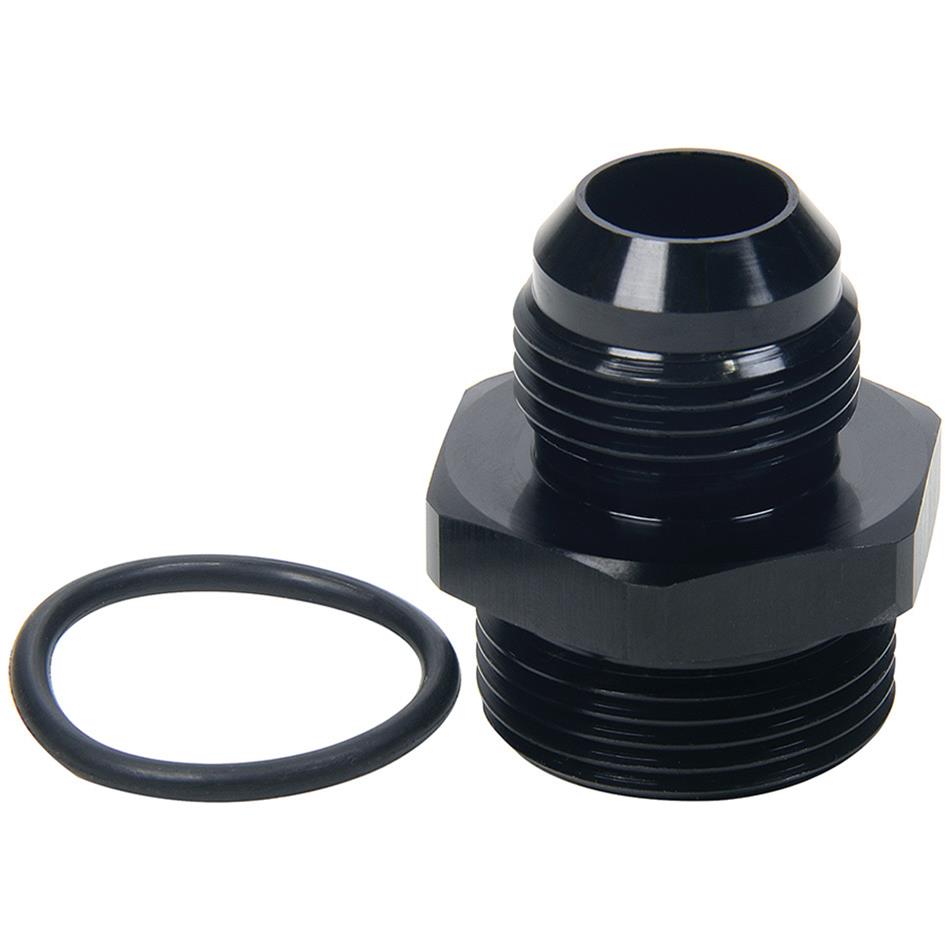 Allstar Performance Adapter Fittings ALL49855 and Adapters, Straight, Aluminum, Black Anodized, -12 AN Male AN, -16 AN O-ring Male AN O-ring, Each