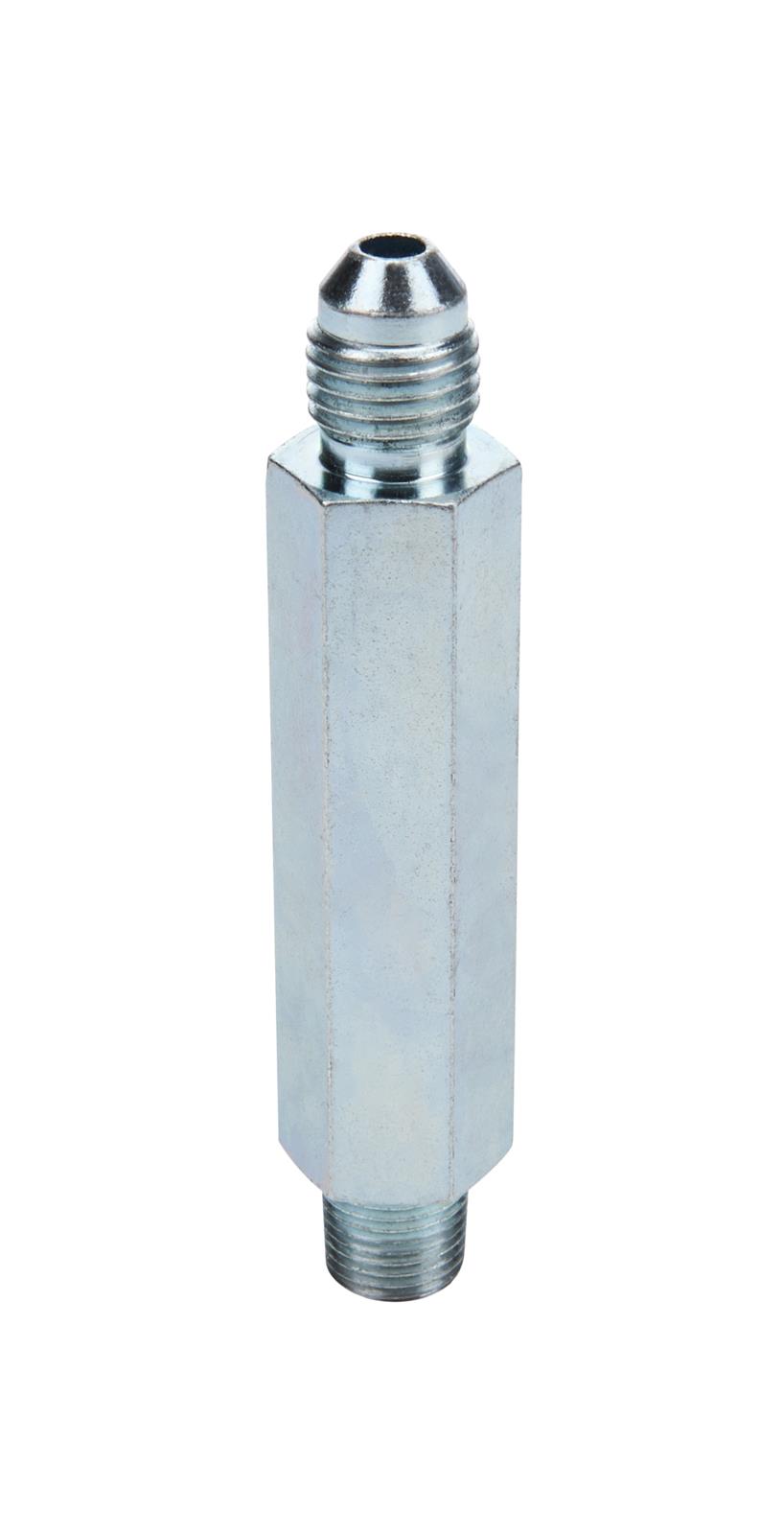 Allstar Performance AN to NPT Adapter Fittings ALL50004 and Adapters, To Fittings, Straight, Steel, Zinc Color, -4 Male AN, 1/8 in. Male NPT, Each