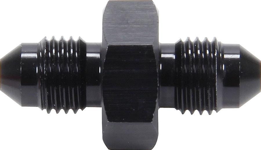 Allstar Performance Union Fittings ALL50090 and Adapters, Fittings, Straight, Aluminum, Black Anodized, -3 AN Male AN, -3 AN Male AN, Each