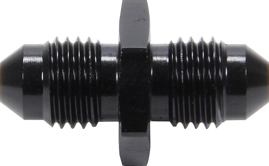 Allstar Performance AN Flare Adapter Fittings ALL50091 and Adapters, Fittings, Straight, Aluminum, Black, -4 Male AN/-4 Male AN, Each