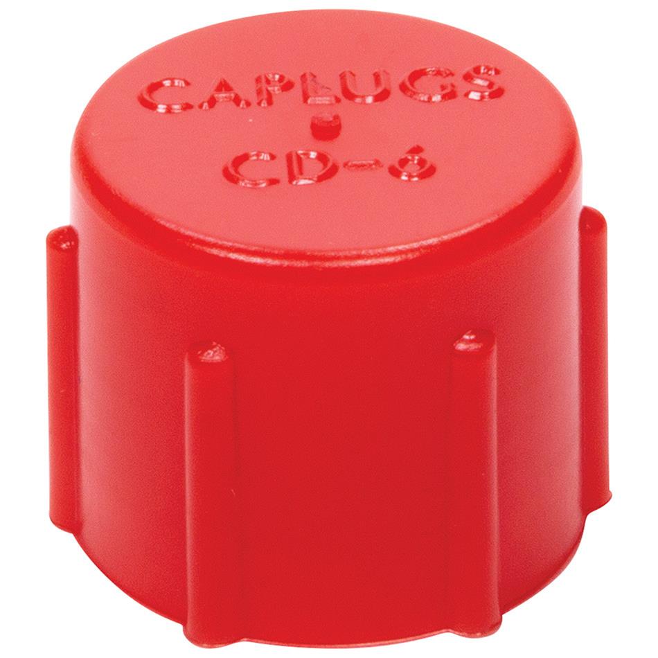 Allstar Performance AN Cap Fittings ALL50803 Caps, Plastic, Red, -6 Female, Set of 20