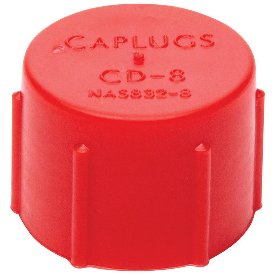 Allstar Performance AN Cap Fittings ALL50804 Caps, Plastic, Red, -8 Female, Set of 20