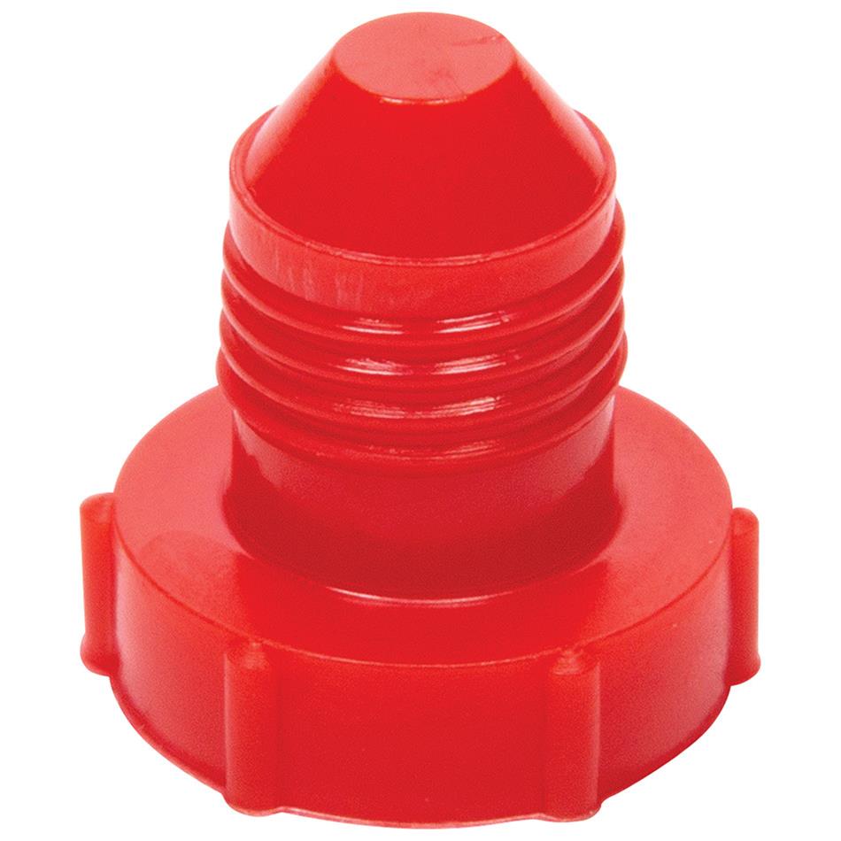 Allstar Performance AN Plug Fittings ALL50812 Plugs, Plastic, Red, -4 Male, Set of 20