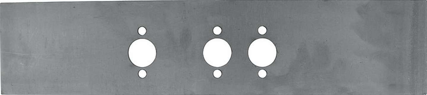 Allstar Performance Floor Pedal Plates ALL54050 Plate, Steel, Weld-In, 23 in. Length, 5 in. Height, Three 1.50 in. Holes, Each