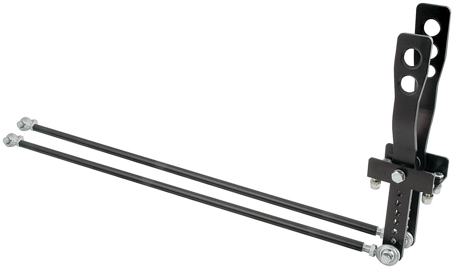 Allstar Performance Shifters, Manual Transmission ALL54124 Shifter, 2-Lever Shifter Black, Unequal Length Handles