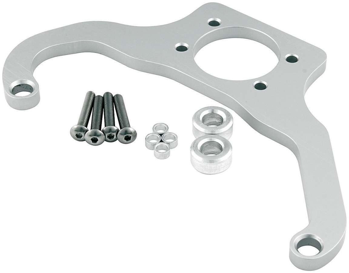Allstar Performance Fuel Regulator Brackets ALL54282 Bracket, Billet Aluminum, Natural, 4-Barrel, Dominator, Each