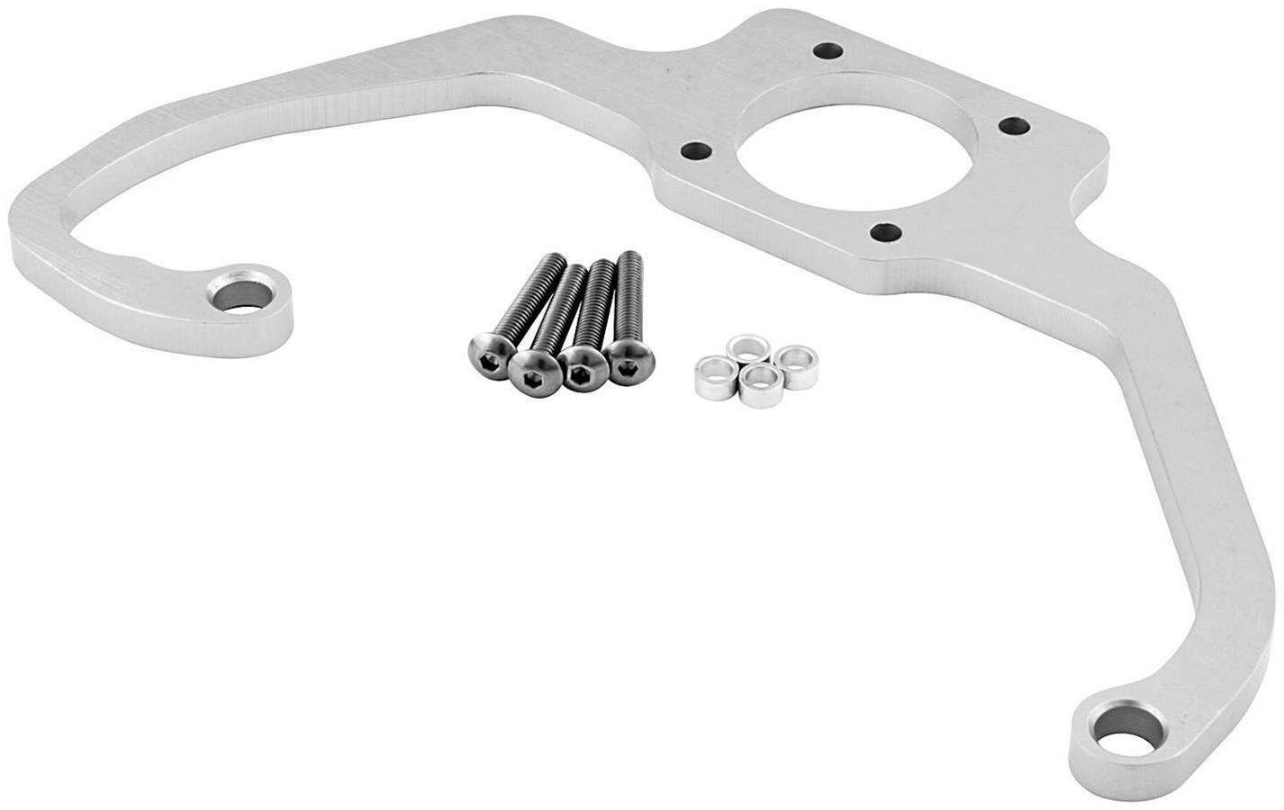 Allstar Performance Fuel Regulator Brackets ALL54288 Bracket, Magnafuel Pressure Regulator, Billet Aluminum, Natural, 4-Barrel, 4150 Style, Each