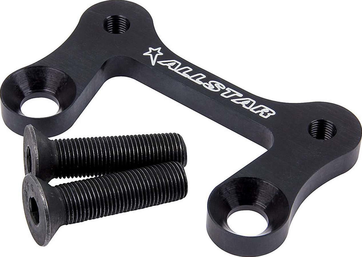 Allstar Performance Aluminum Caliper Brackets ALL55071 Brake Mounting Brackets, Aluminum, Black, Fits 10.875 in. Rotors, Front Left/Front Right, Each