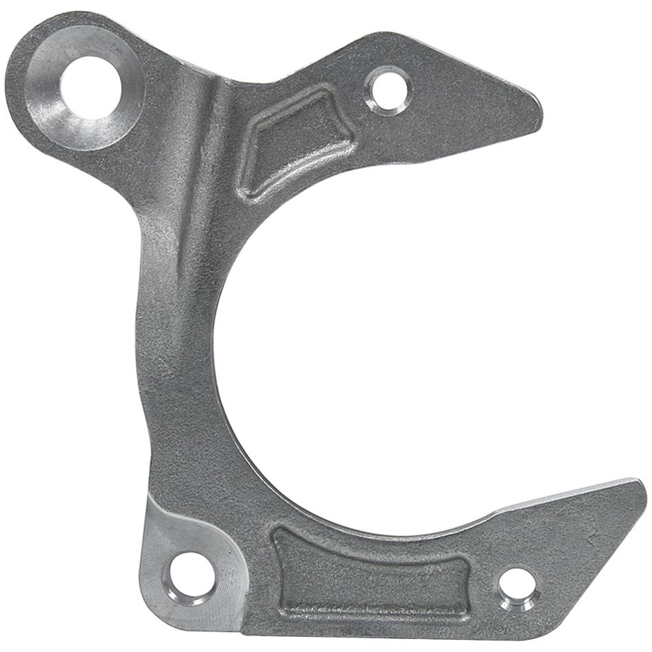 Allstar Performance Caliper Brackets for 1974-1978 MUSTANG II - ALL55981 Brake Mounting Brackets, Steel, Natural, Fits 3-piece Mustang Style Spindles Only, Left Side, Ford, Each