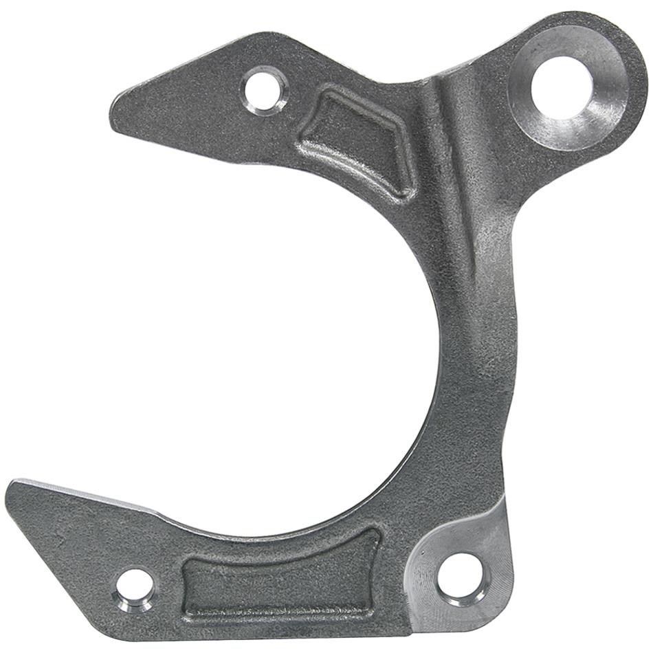 Allstar Performance Caliper Brackets for 1974-1978 MUSTANG II - ALL55982 Brake Mounting Brackets, Steel, Natural, Fits 3-piece Mustang Style Spindles Only, Right Side, Ford, Each