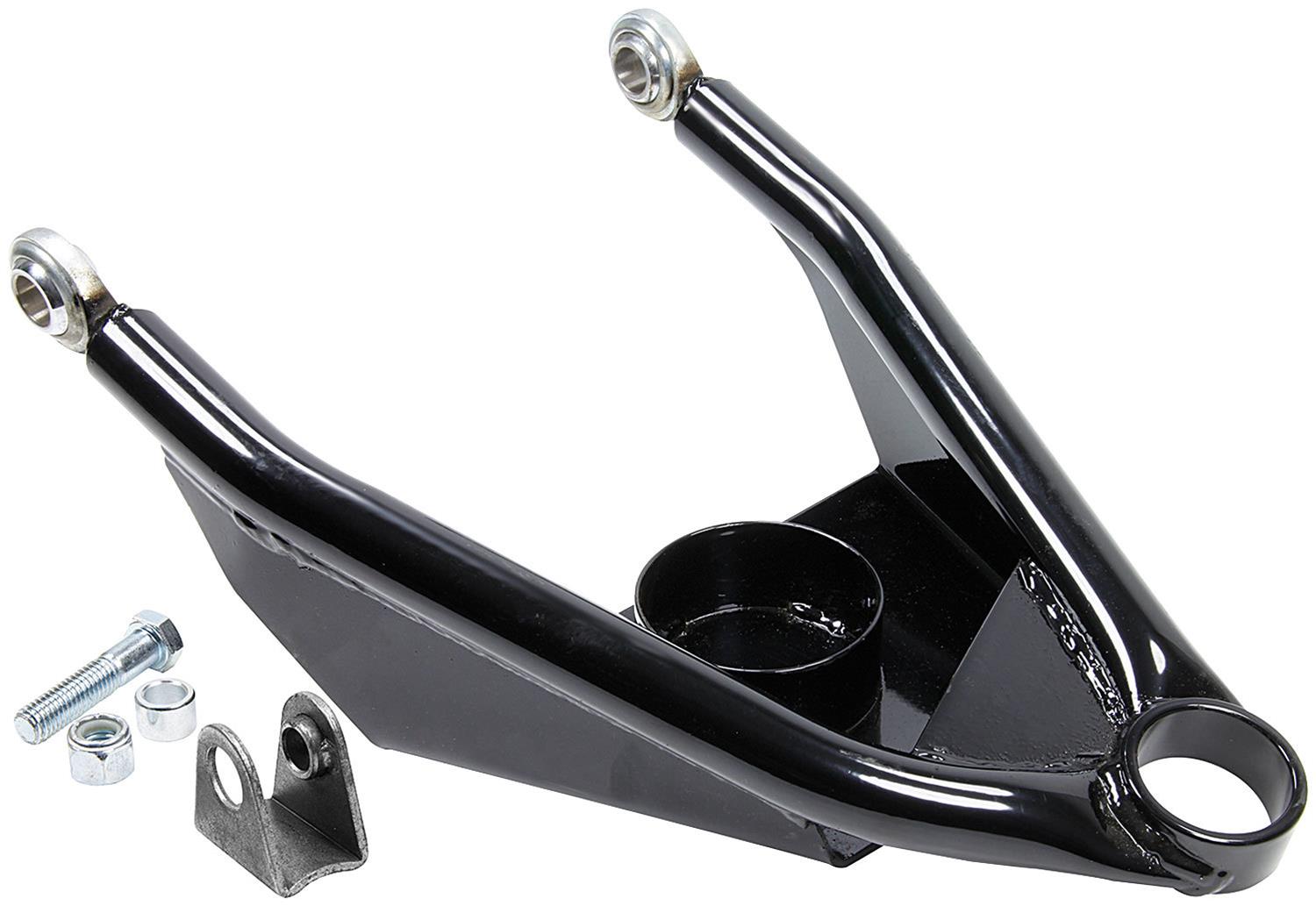 Allstar Performance UMP Tubular Lower Control Arms ALL56321 Arms, Tubular, Front, Lower, Driver Side, Steel, Black Powdercoated, GM, Passenger Car, Each