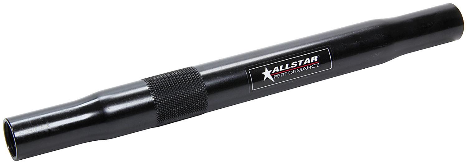 Allstar Performance Steel Suspension Tubes ALL57304 Threaded Tube, Tube, Swedged, 5/8-18 in. RH, 11/16-18 in. LH Thread, Steel, Black Anodized, 10.0 in. Length, Each