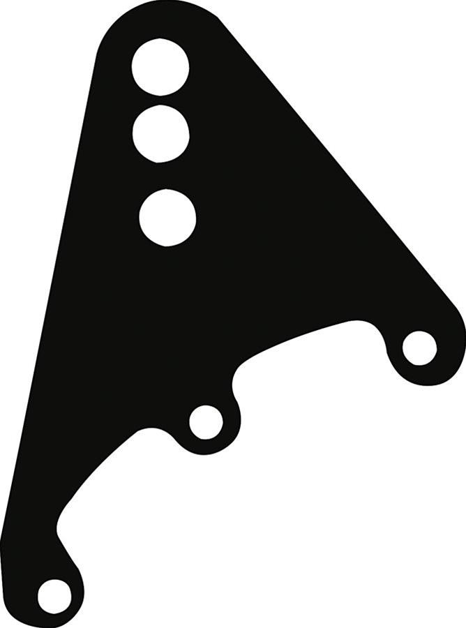 Allstar Performance Quick-Change Upper Link Brackets ALL60150 Bracket, Steel, Black, Three .750 in. Diameter Holes, Kit
