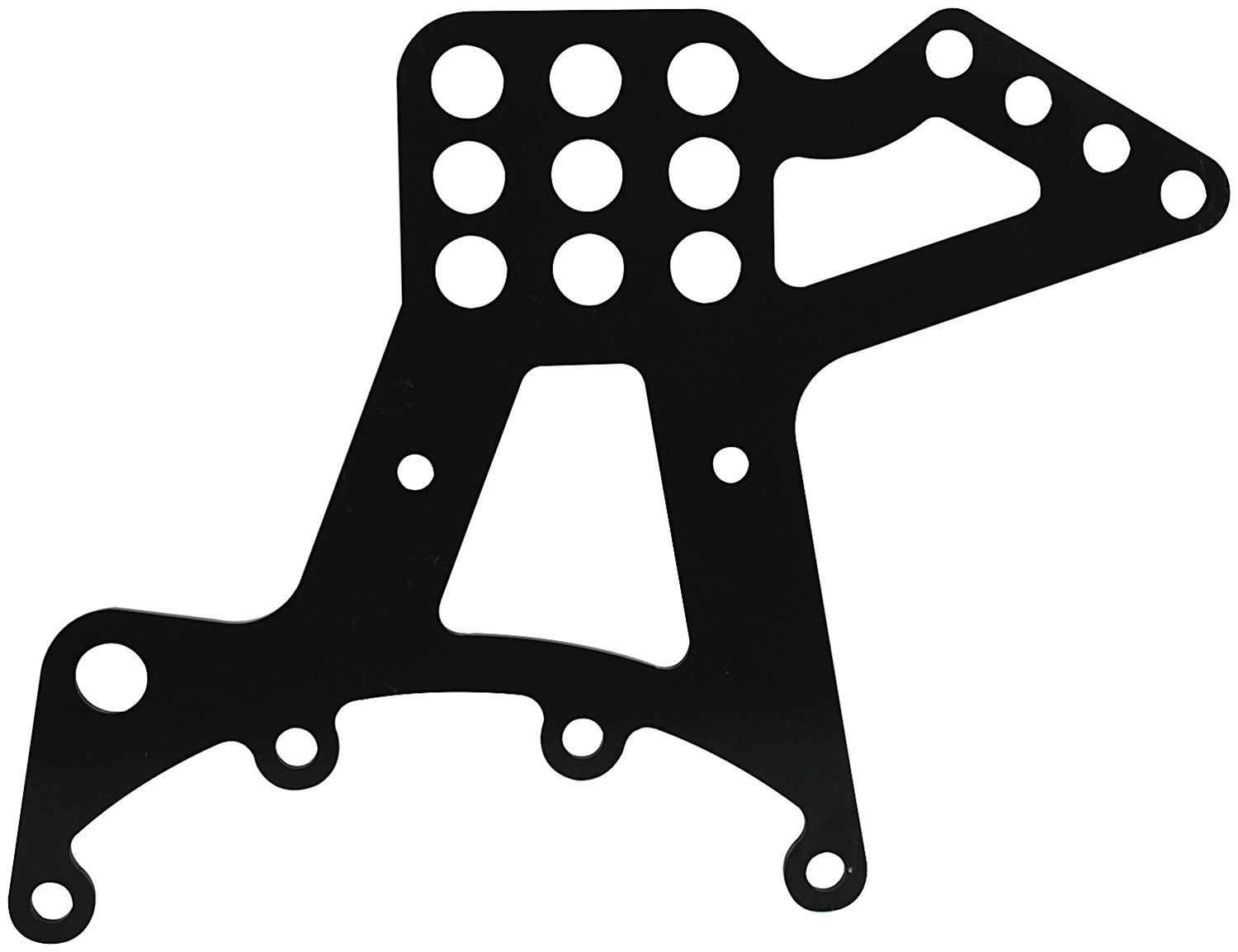 Allstar Performance Quick-Change Upper Link Brackets ALL60156 Bracket, Steel, Natural, 1/4 in. Thick, Multiple Holes, Pair