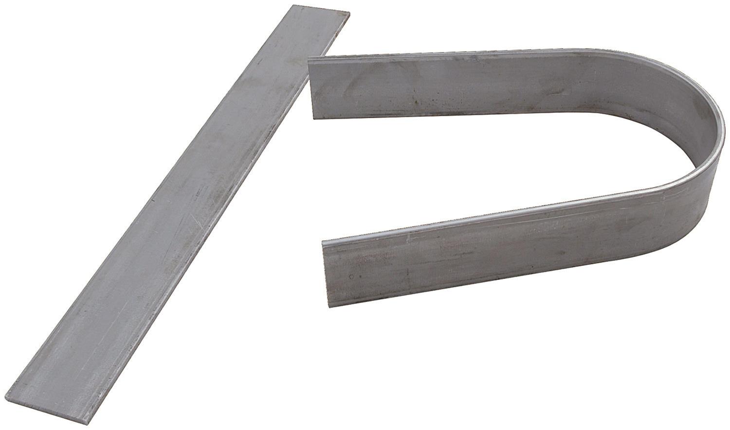 Allstar Performance Driveshaft Loops ALL69004 Safety Loops, Unwelded Loop, Flat, Weld-on, Steel, Natural, Each