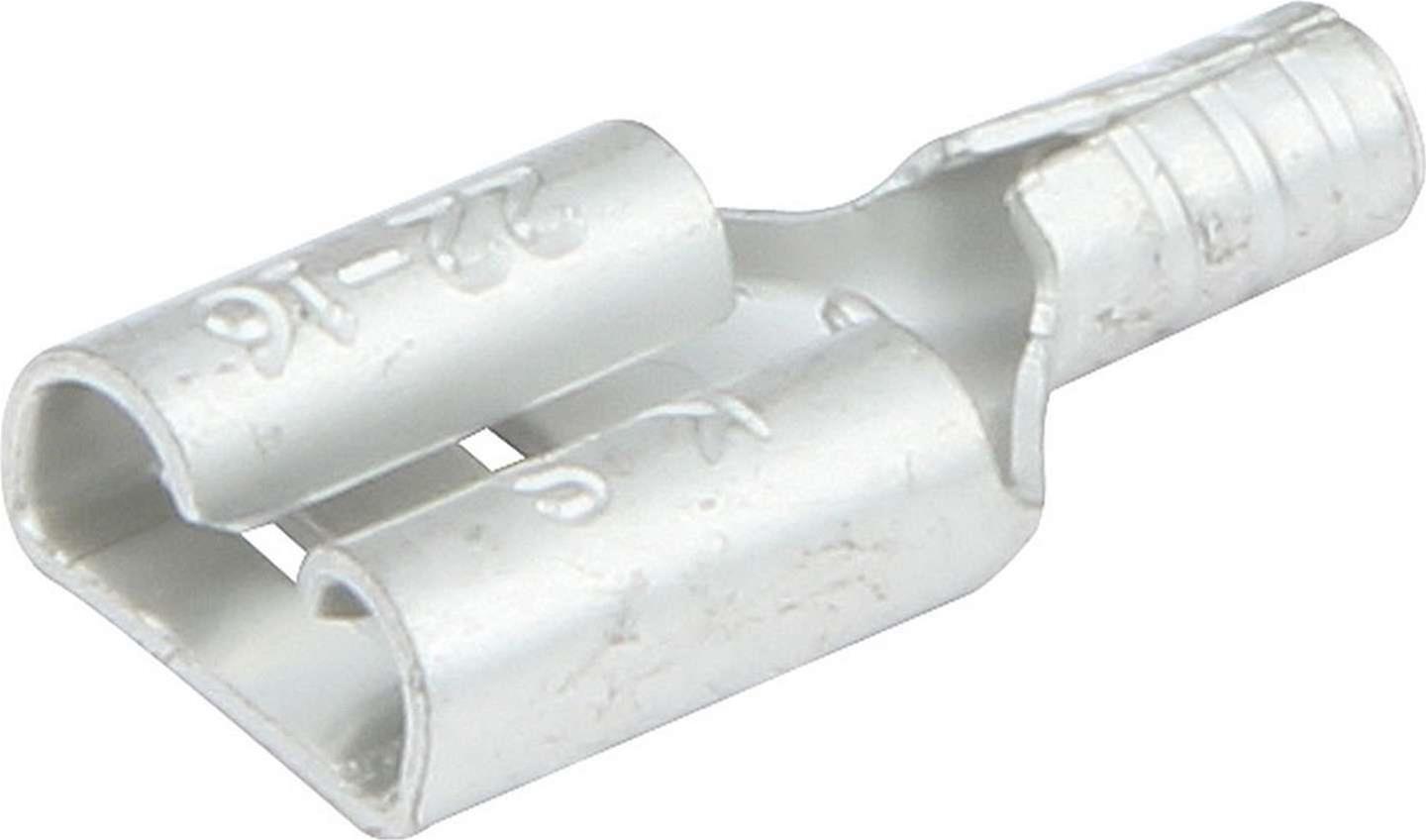 Allstar Performance Terminal Connectors ALL76008 Electrical Wiring Connectors, Tin Plated Copper, 1/4 in. Stud Spade, Female, 18-22 Gauge, Set of 20