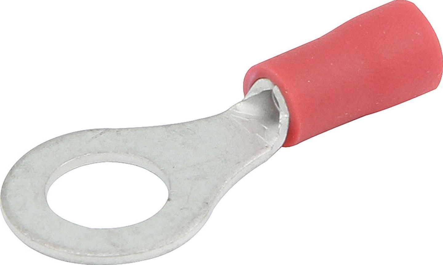 Allstar Performance Terminal Connectors ALL76034 Electrical Wiring Connectors, Tin Plated Copper, 1/4 in. Stud Ring, Male, PVC Insulated, 18-22 Gauge, Set of 20