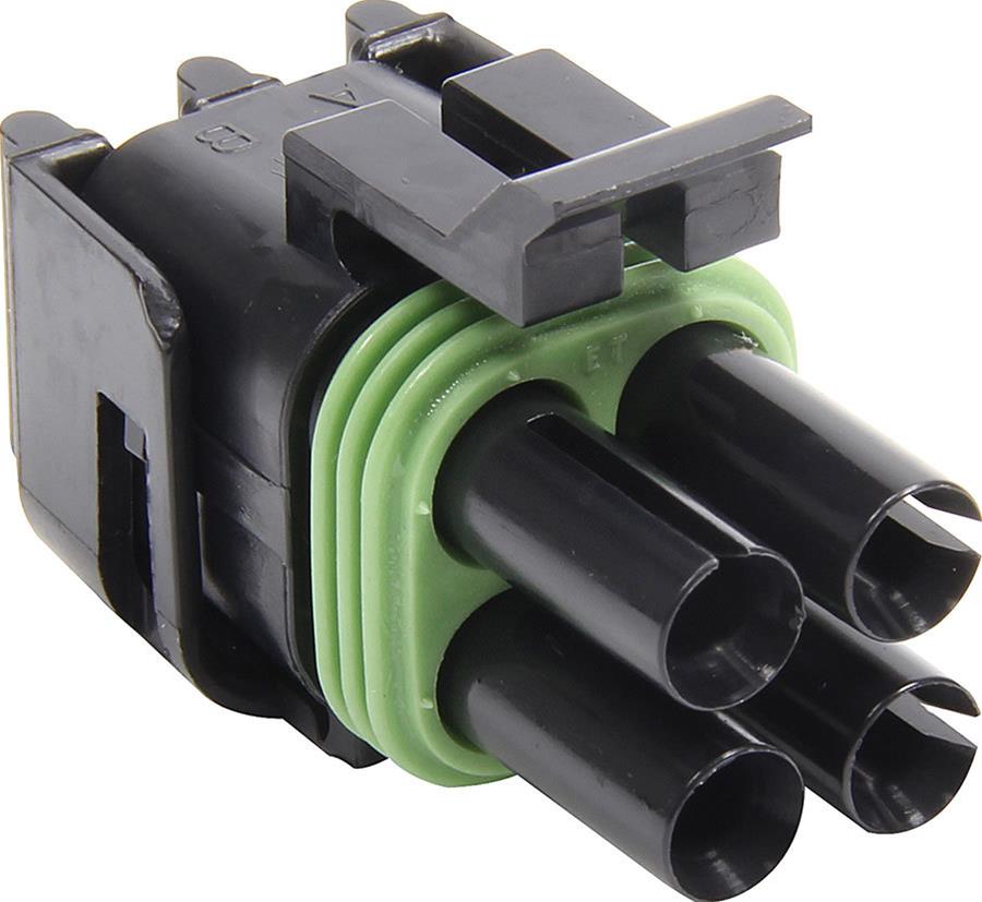 Allstar Performance Weatherpack Connector Housings ALL76296 Wiring Replacement Parts, Weatherpack, Housing, 4 Pin, Female, Square, Each