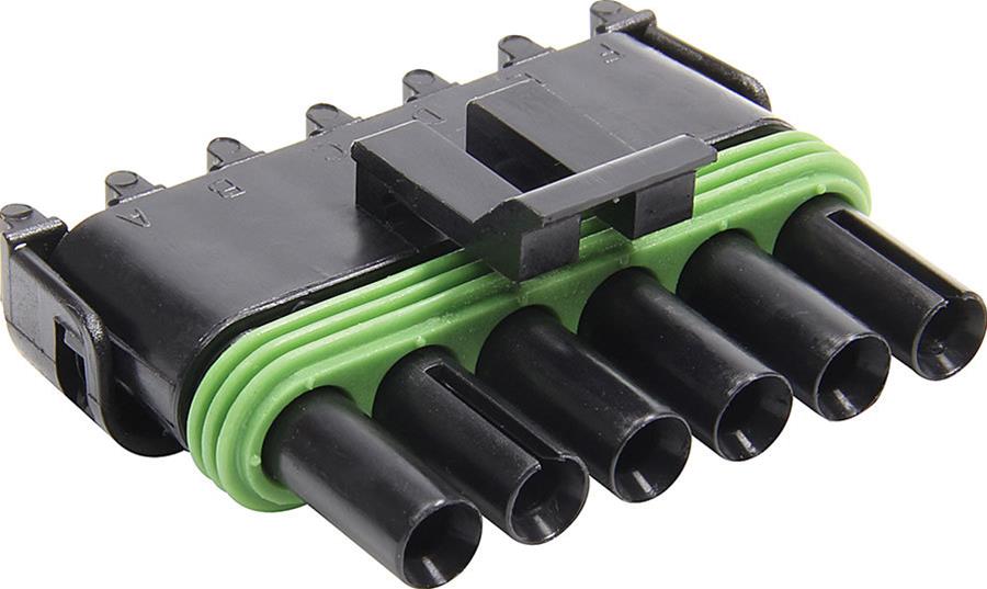 Allstar Performance Weatherpack Connector Housings ALL76298 Wiring Replacement Parts, Weatherpack, Housing, 6 Pin, Female, Each