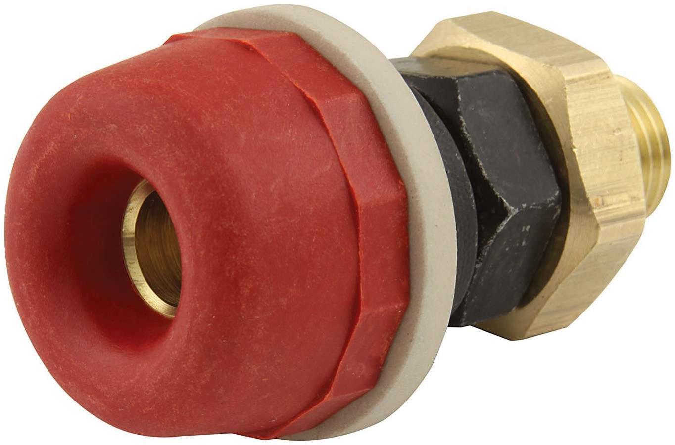 Allstar Performance Quick-Connect Battery Charging Posts ALL76301 Quick Disconnect, Post, Female, Red, Each