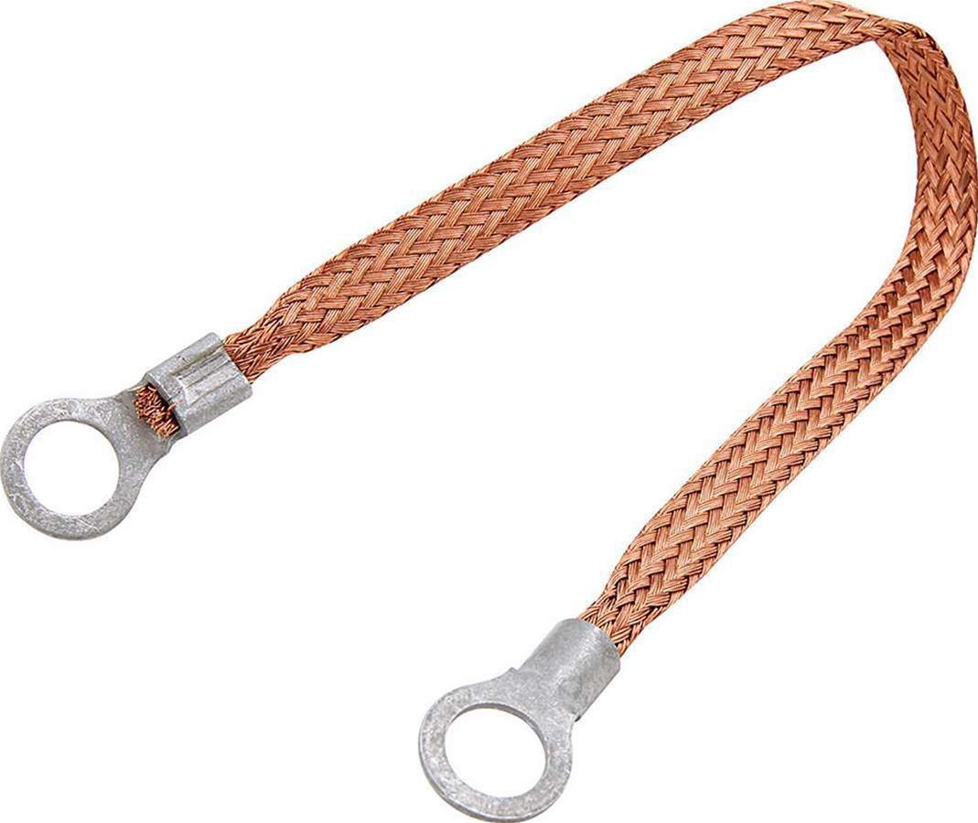 Allstar Performance Ground Straps ALL76330-18 Strap, 12-gauge, Copper, 3/8 in. Ring Terminals, 18.00 in. Length, Each