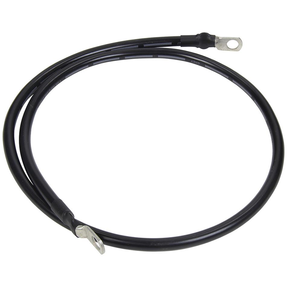 Allstar Performance Ground Straps ALL76341-35 Battery Cable, Cable, 35 in. Length, Black PVC Jacket, 3/8 in. Eyelet Ends, Copper Stranded Wire, 4-gauge, Each