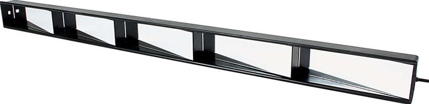Allstar Performance Race Mirrors ALL76405 Mirror, 5-Panel, Rectangular, ABS Plastic, 34 3/4 in. x 2 3/8 in., 5 Panel, Black, Kit