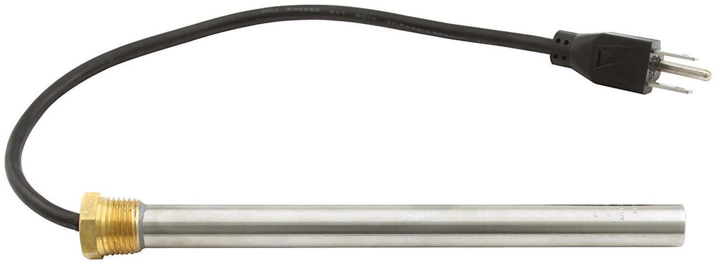 Allstar Performance Immersion Heaters ALL76416 Oil Preheater Element, Internal, Screw-in, 1/2 in. NPT Thread, 250 watts, 110/120 V AC, Each