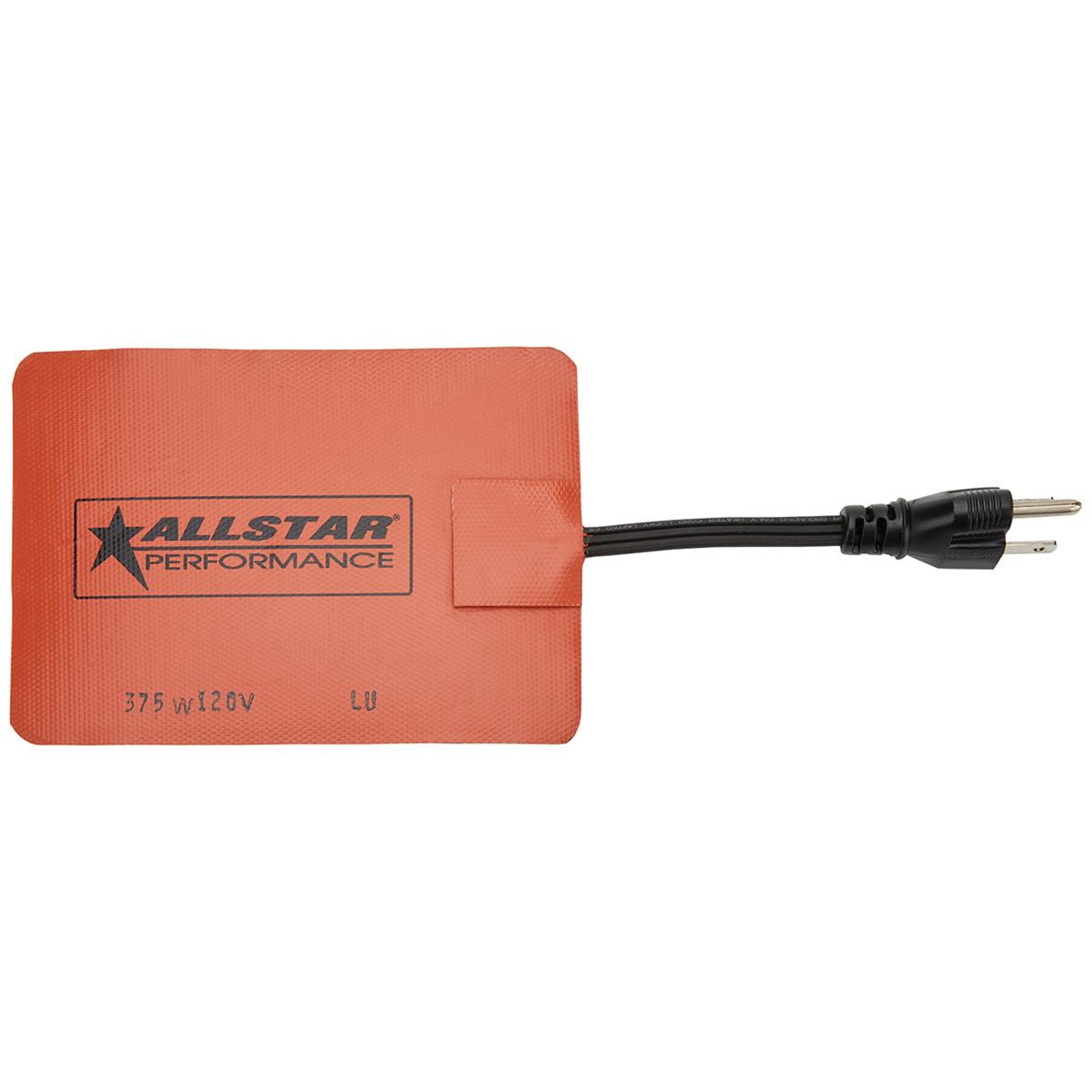 Allstar Performance Heating Pads ALL76422 Pad, Oil Preheater Style, External, Self-adhesive, 375 watts, 110/120 V AC, 5 in. x 7 in., Each