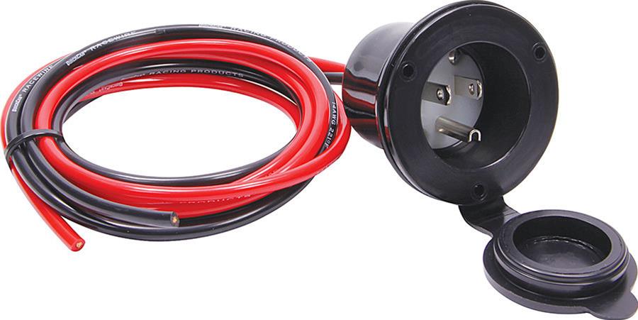 Allstar Performance Wiring Connectors and Pigtails ALL76436 electrical plug outlet with wiring cover.