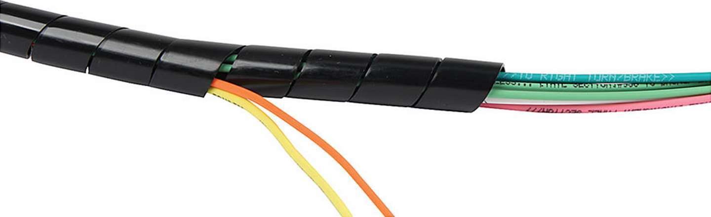 Allstar Performance Convoluted Tubing, Wire Looms and Sleeves ALL76604 loom keeps wiring bundled together for a neat appearance can be easily removed when ad