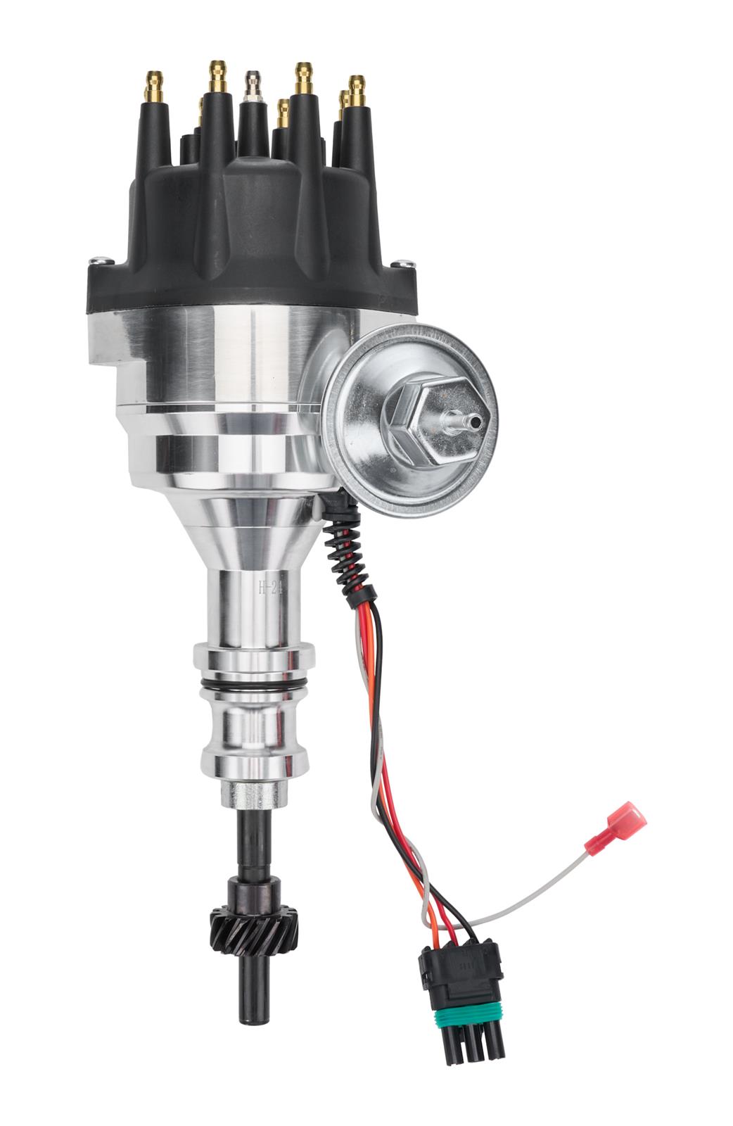 Allstar Performance Ready-to-Run Distributors ALL81241 Distributor, Street / Strip, Magnetic Pickup, Vacuum Advance, HEI Style Terminal, Black, Small Block Ford, Each With Rev Limiter