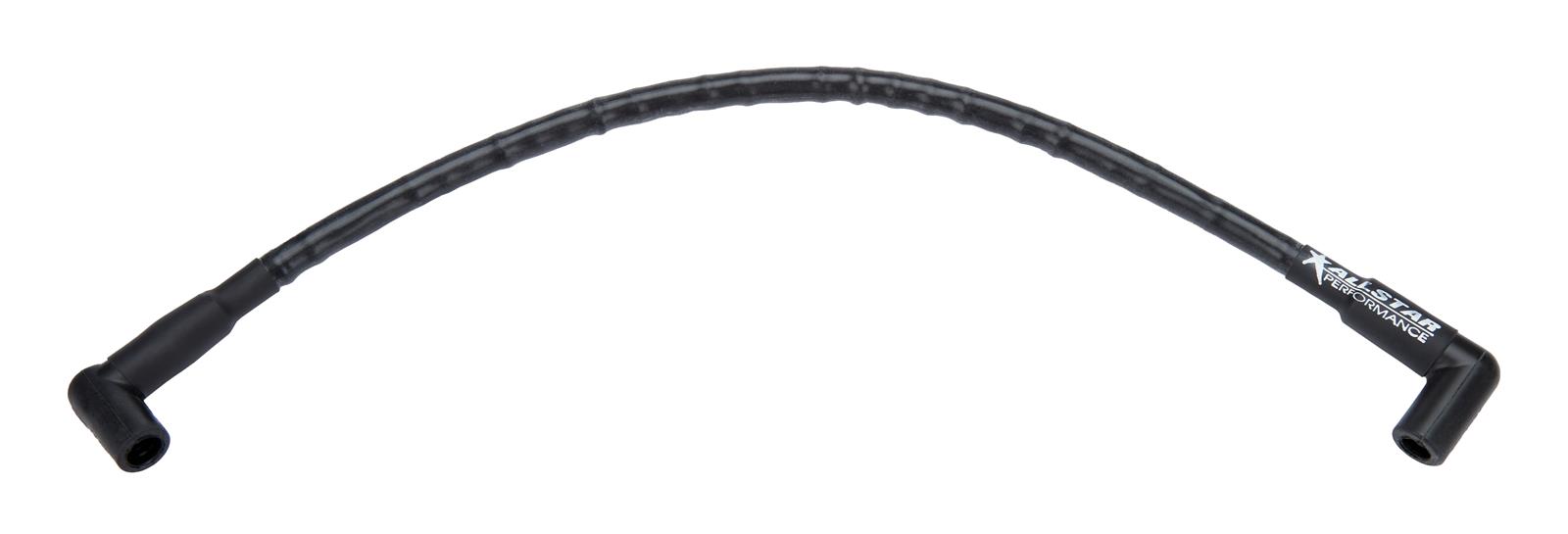Allstar Performance Ignition Coil Wires ALL81382-24 Wires, Male/HEI, 90 degree Ends, 8.00mm Diameter, Black, 24 in. Length, Each