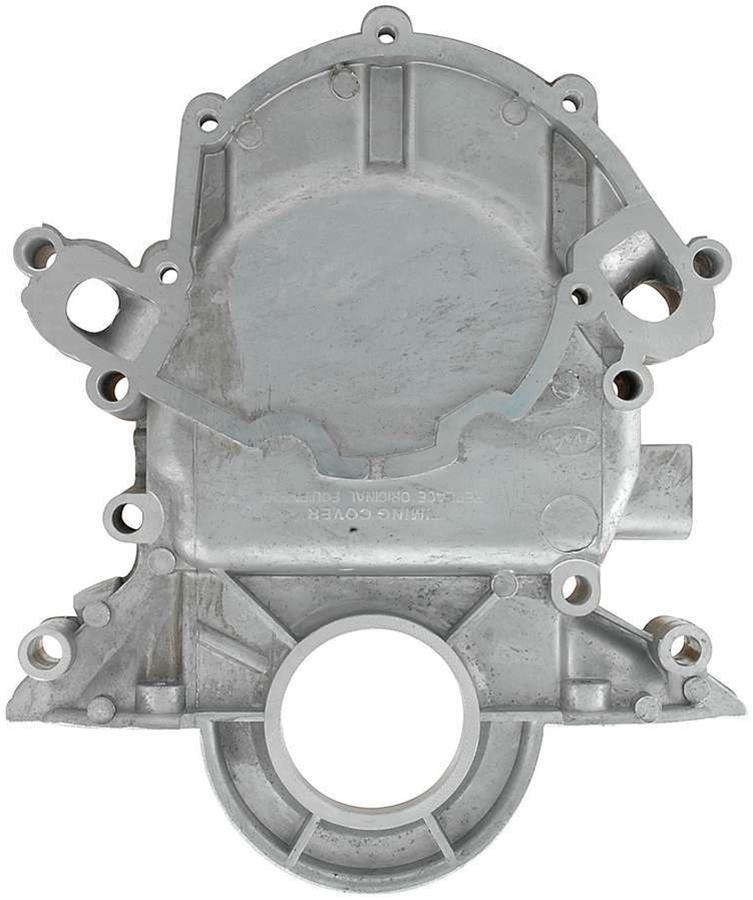 Allstar Performance Timing Covers for 1985-1994 MUSTANG - ALL90017 Cover, One-piece, Reverse Rotation Compatible, No Dipstick/Fuel Pump Provisions, Aluminum, Natural, EFI, Ford, 5.0L, Each