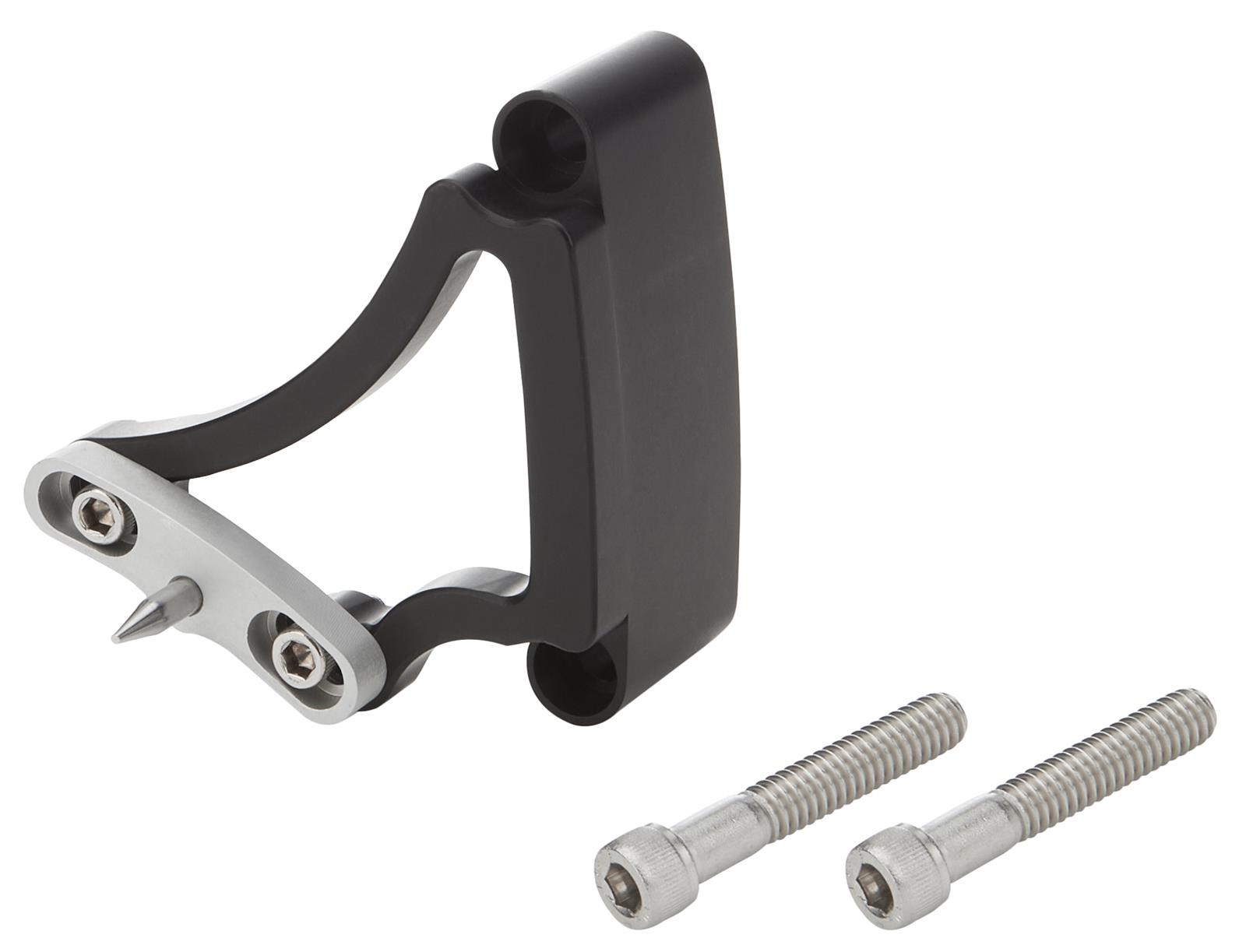 Allstar Performance Adjustable Timing Pointers ALL90023 Pointer, Billet Aluminum, Black Anodized, Adjustable, 6.25 in. Balancer, Chevy, Small Block, Each