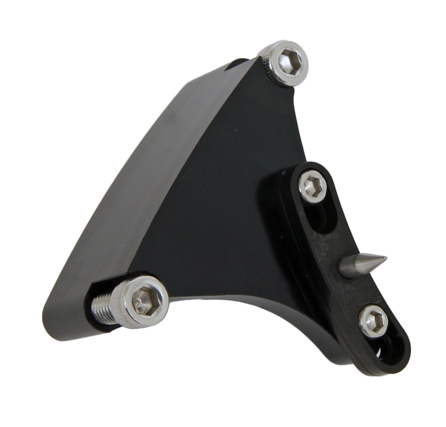Allstar Performance Adjustable Timing Pointers ALL90025 Pointer, Billet Aluminum, Black Anodized, Adjustable, 8 in. Balancer, Chevy, Small Block, Each