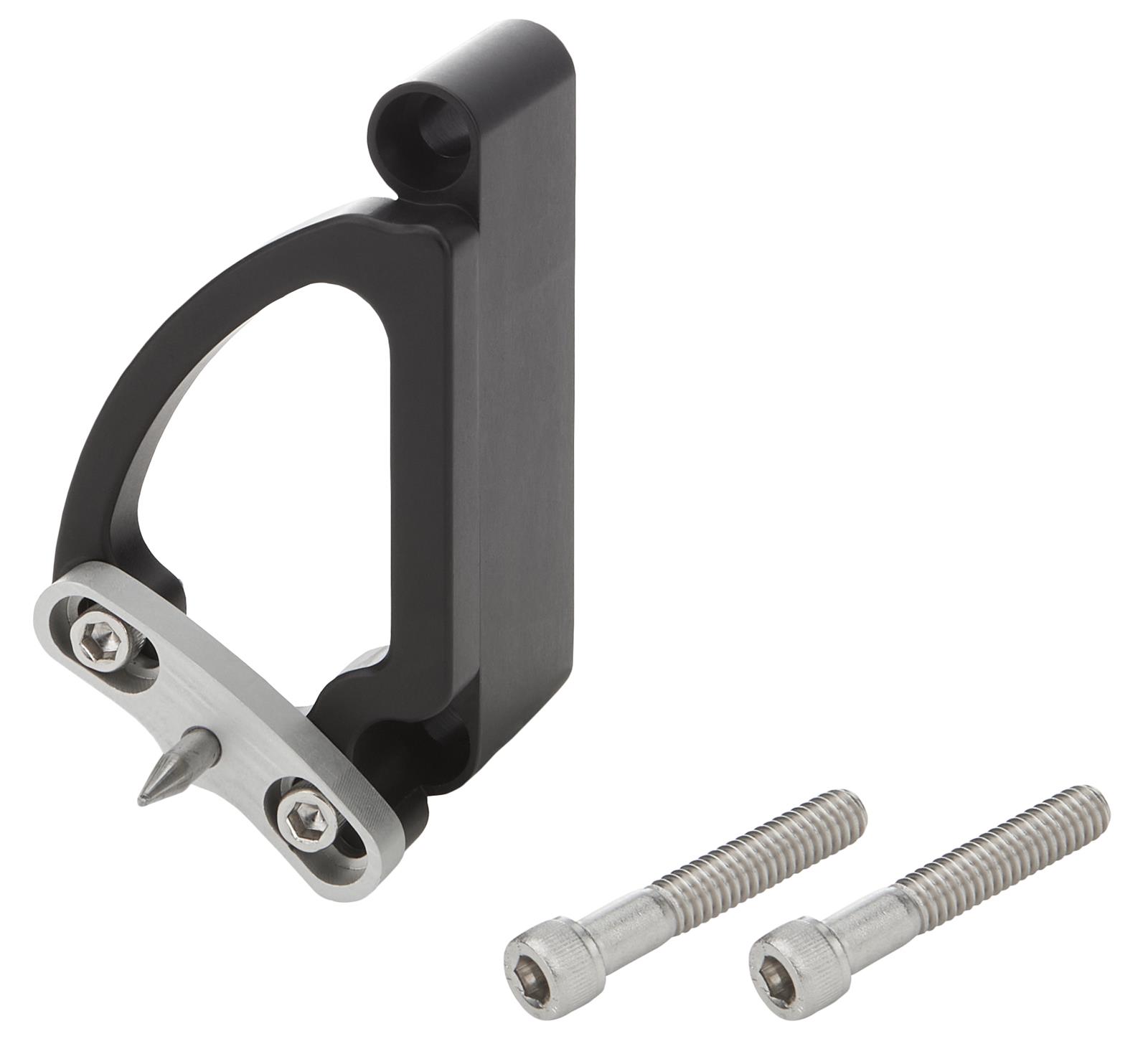 Allstar Performance Adjustable Timing Pointers ALL90027 Pointer, Billet Aluminum, Black Anodized, Adjustable, 8 in. Balancer, Chevy, Big Block, Each